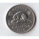 1978 - CANADA 5 Cents Nickel Castoro Circolato
